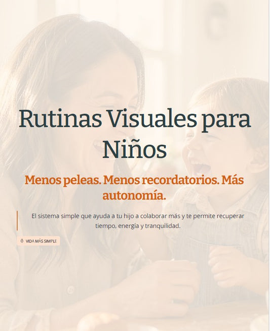 Rutinas Visuales para Niños | Kit Completo de Autonomía Infantil